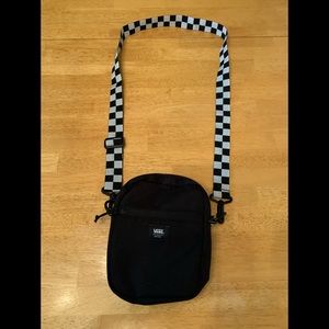 Vans Black and White Checkered Crossbody Bag